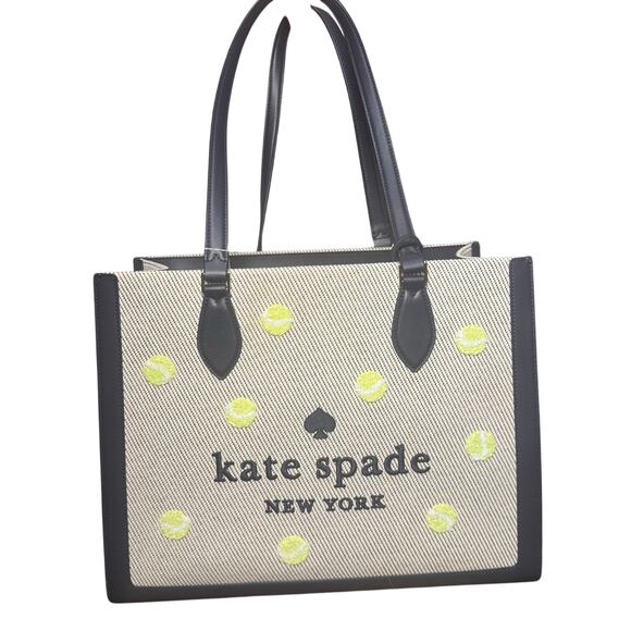 NWT Kate Spade Navy Canvas Grand Slam Elle Tote - Picture 1 of 9